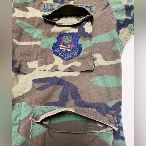 U.S. Air Force Authentic Small Combat Camouflage Button Down Jacket - Picture 6 of 15